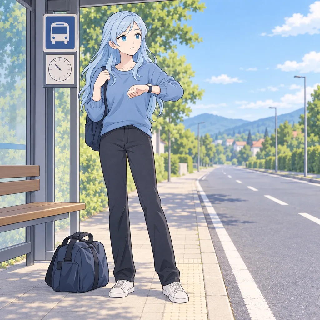 Der Bus kommt noch nicht, wir warten. — 버스가 아직 오지 않아서 우리는 기다려요.